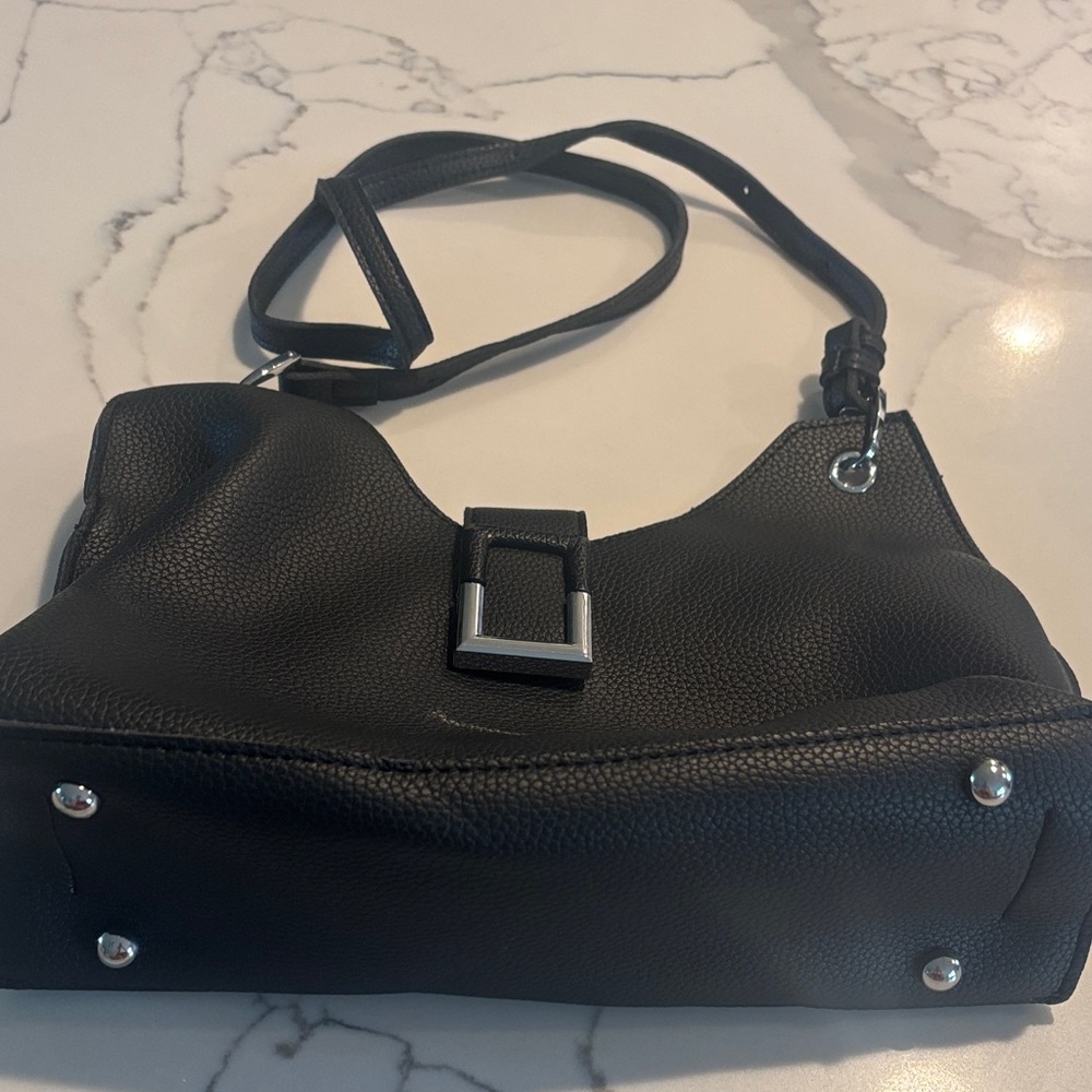 Frye Black Leather Shoulder Bag